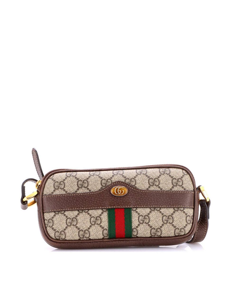 Сумка через плечо Gucci Mini Ophidia из покрытия Canvas (б/у)