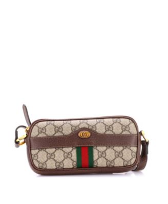 Сумка через плечо Gucci Mini Ophidia из покрытия Canvas (б/у)