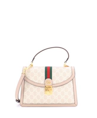 Gucci сумка Ophidia Flap Top Handle из покрытия GG Canvas, б/у