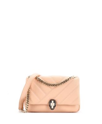 Pre-Owned Bvlgari Маленькая сумка через плечо Serpenti Cabochon из стеганой кожи