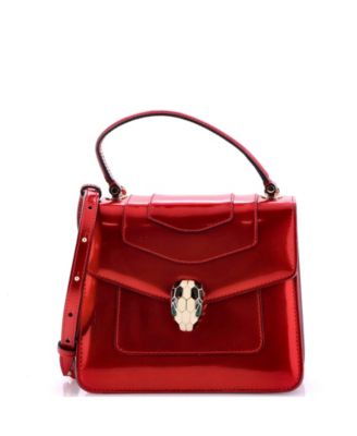 Pre-Owned Bvlgari Small Serpenti Top Handle Bag Patent