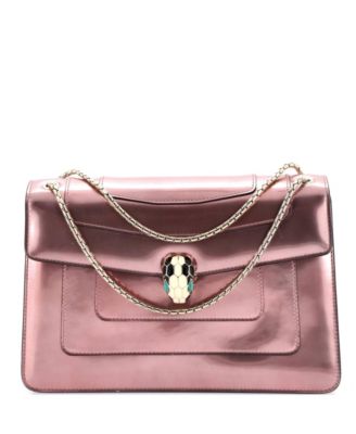 Сумка через плечо Pre-Owned Bvlgari Medium Serpenti Forever Metallic Leather