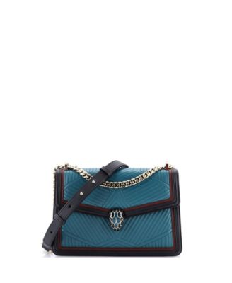 Б/у сумка Bvlgari Small Serpenti Forever из стеганой кожи