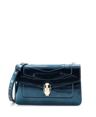 Сумка через плечо Bvlgari Serpenti Forever, б/у, кожа Patent
