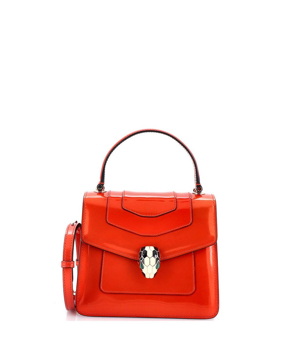 Сумка Bvlgari Small Serpenti Top Handle кожаная Pre-Owned