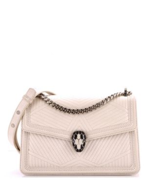 Pre-Owned Bvlgari Small Serpenti Forever Shoulder Bag Quilted Leather