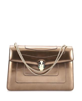Pre-Owned Bvlgari сумка через плечо Serpenti Forever из металлической кожи