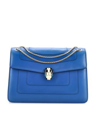 Pre-Owned Bvlgari Medium Serpenti Forever Shoulder Bag Leather