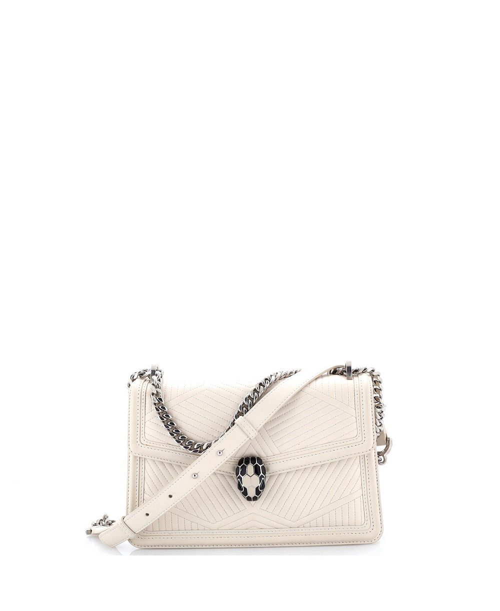 Pre-Owned Bvlgari Small Serpenti Forever Shoulder Bag Quilted Leather