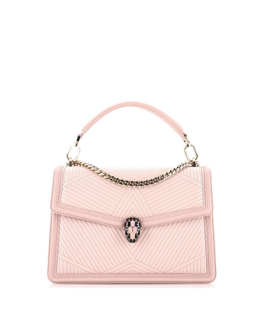 Pre-Owned Bvlgari сумка через плечо Medium Serpenti Forever из стеганой кожи