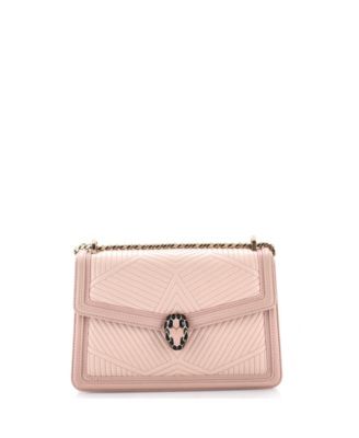 Pre-Owned Bvlgari Small Serpenti Forever Shoulder Bag Quilted Leather