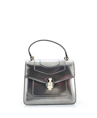 Б/у сумка Bvlgari Small Serpenti Forever Top Handle Patent