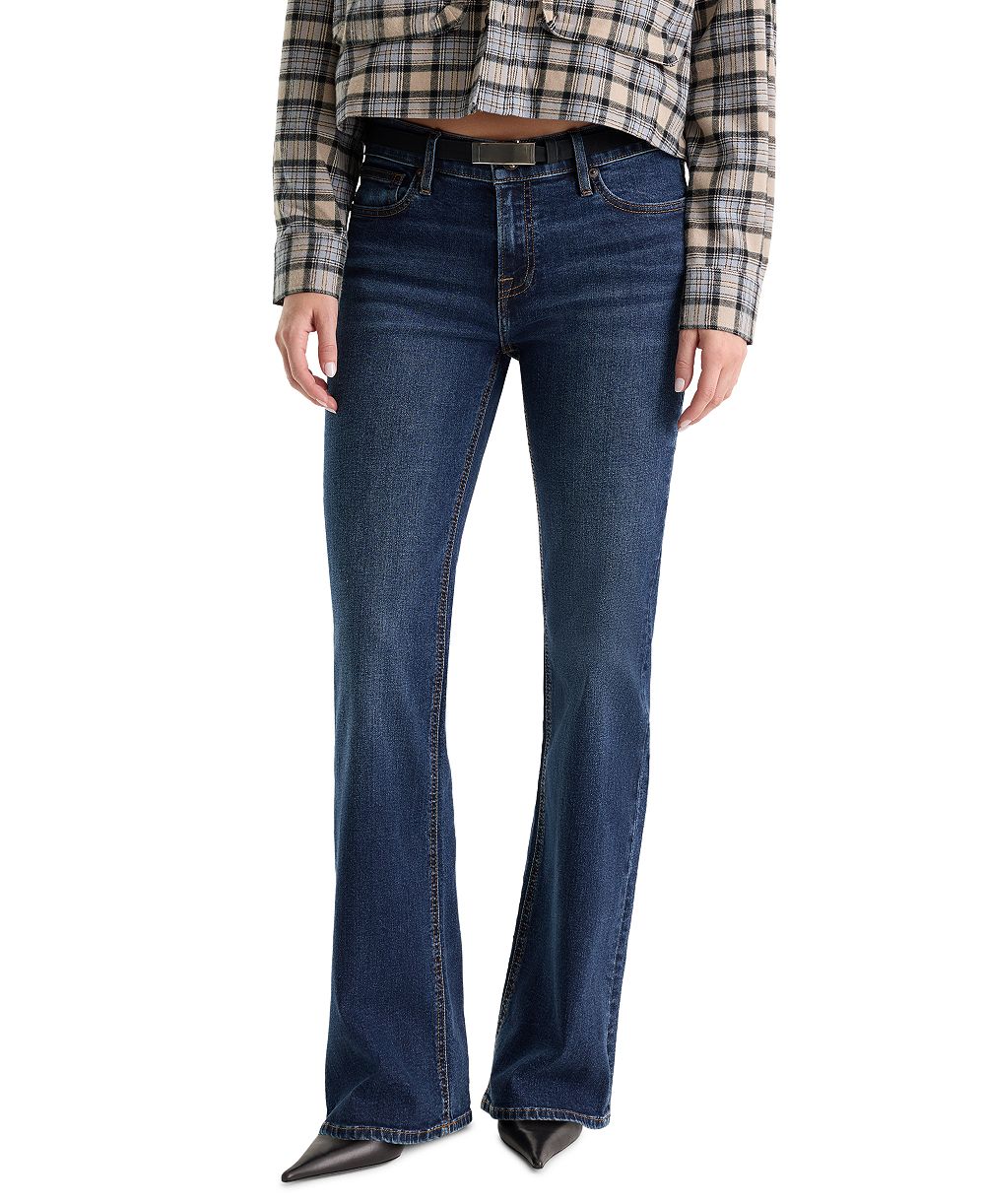 Good American Women's Low-Rise Bootcut Stretch Jeans