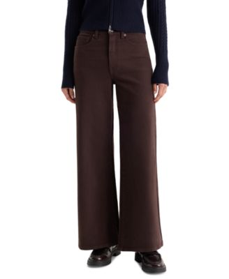 Женские джинсы Good American High-Rise Palazzo Wide-Leg Ankle