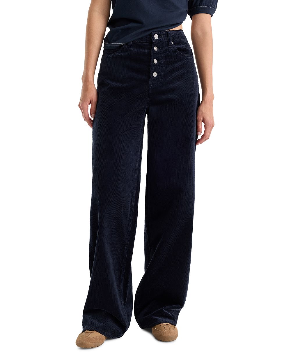 Женские джинсы Good American Vintage High-Rise Wide-Leg Corduroy