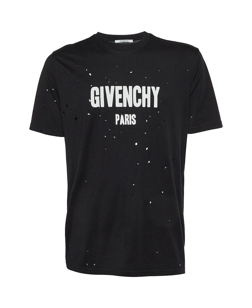 Женская хлопковая футболка Givenchy с логотипом, б/у