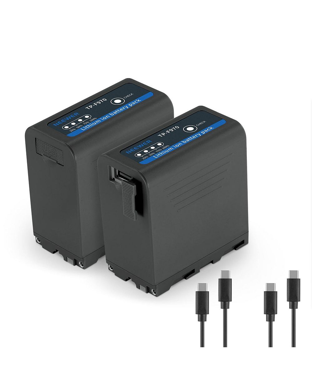 Neewer аккумулятор и зарядное устройство для камеры NP-F970 7800mAh 20W USB C для Sony NP-F-series
