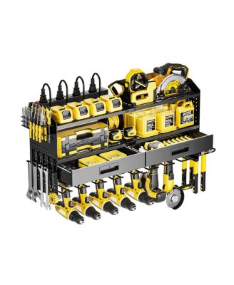 XDOVET Power Tool Organizer Wall Mount 4 Layer Drill Holder