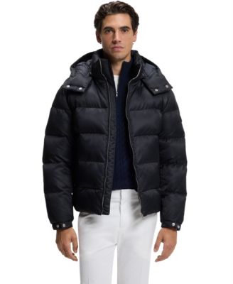 BOSS by Hugo Boss Men's Water-Repellent Padded Jacquard Jacket