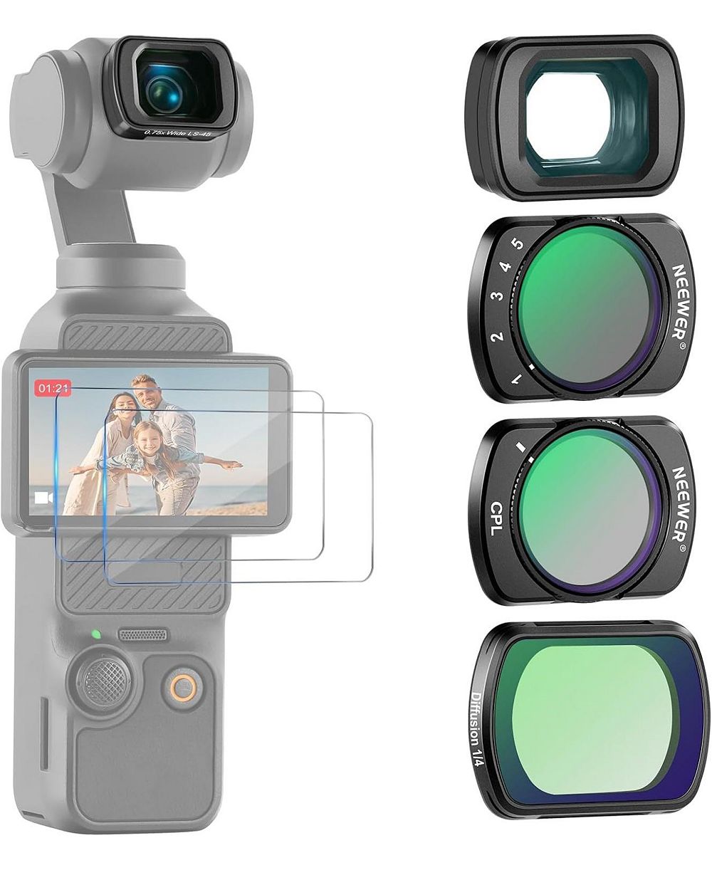 Neewer FL-B09 CPL 0.75x Wide Angle Camera Lens Accessory for DJI Osmo Pocket 3