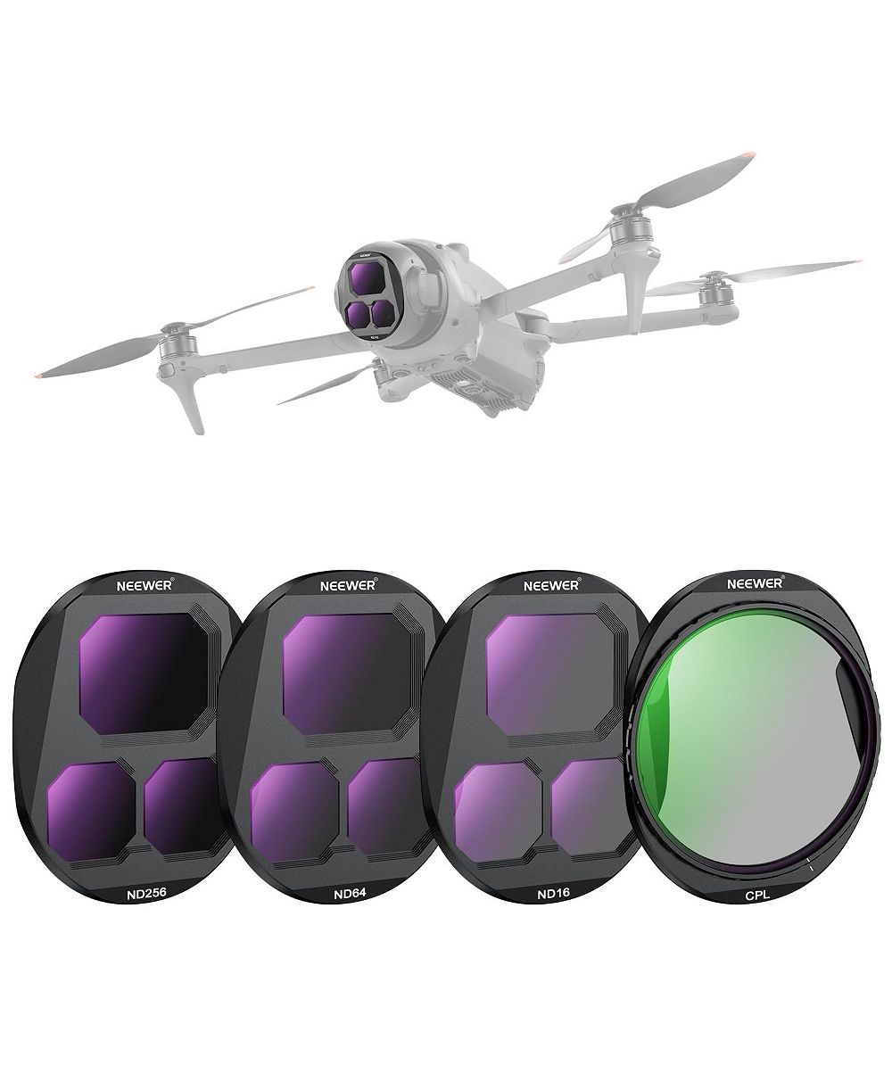 Neewer ND16 CPL, ND16, ND64, ND256 Filter Set for DJI Mavic 4 Pro Drone