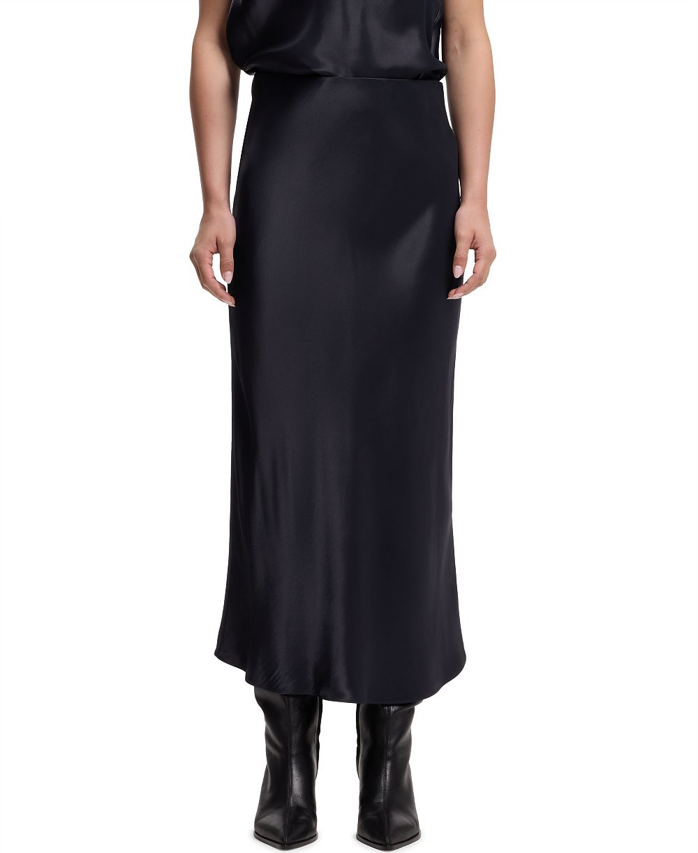 BOSS by Hugo Boss Women's Satin A-Line Midi Skirt