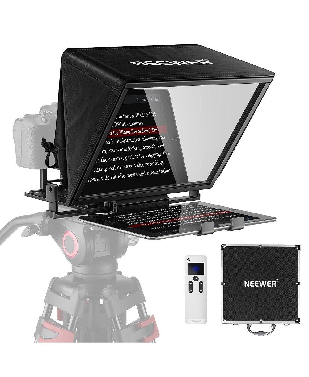 Neewer X14 Foldable Teleprompter for iPad and Android Tablets