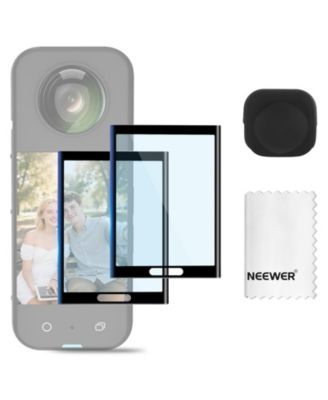 Neewer CA156 Optical Glass Lens Cap and Screen Protector Set for Insta360 X5 X4