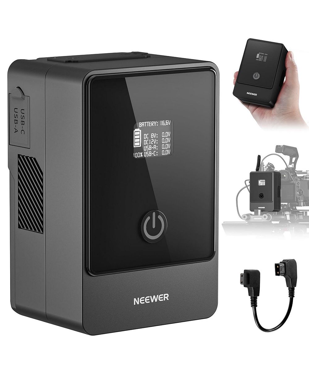 Neewer PS099F Rechargeable USB Type-C V Mount Battery for SmallRig BMPCC 4k 6k