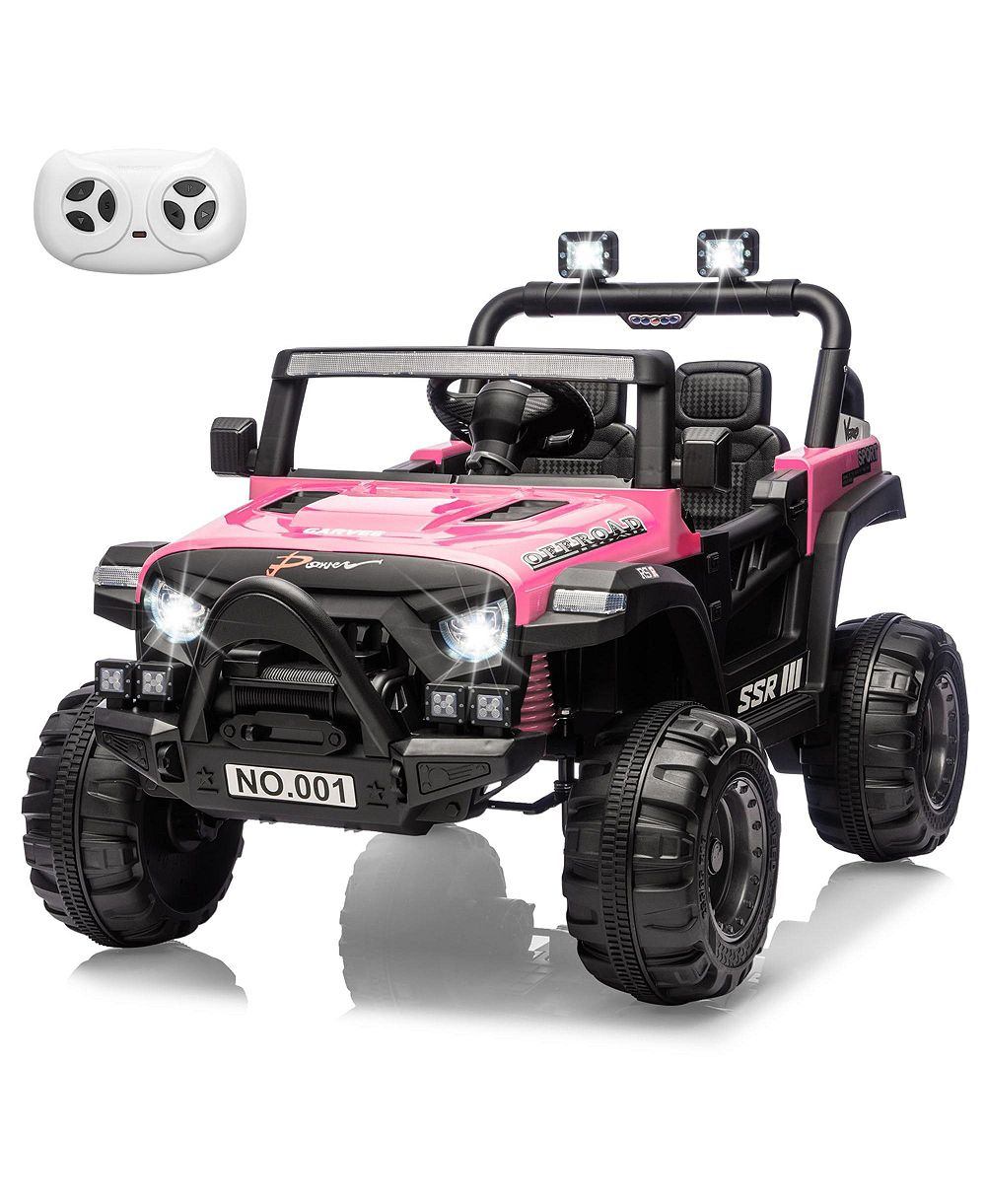 homfan 12V Electric Ride-On Car with Parent Remote Control, 66 lb. Capacity, Ages 3-8
