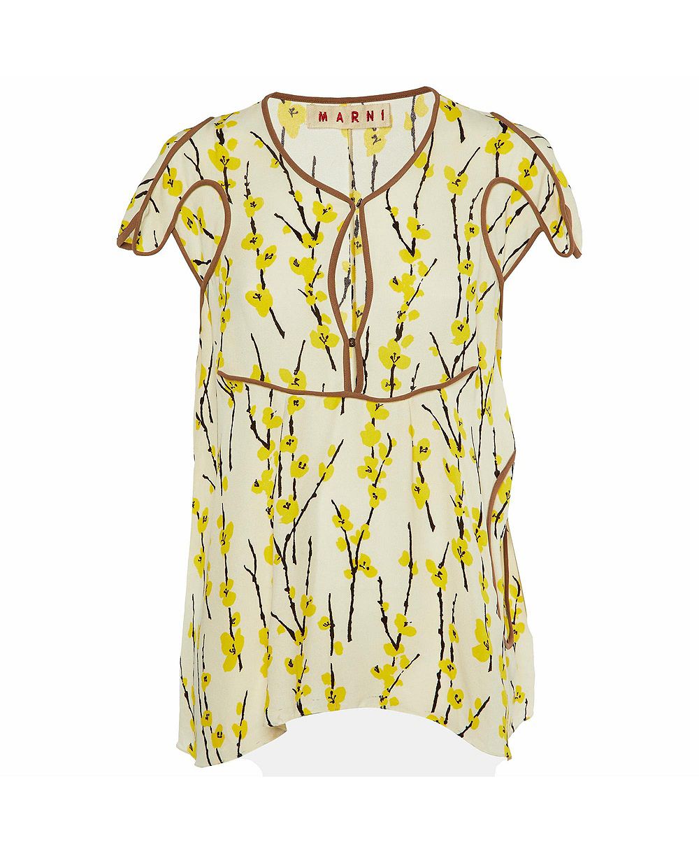 Б/у женский трикотажный топ Marni Crepe