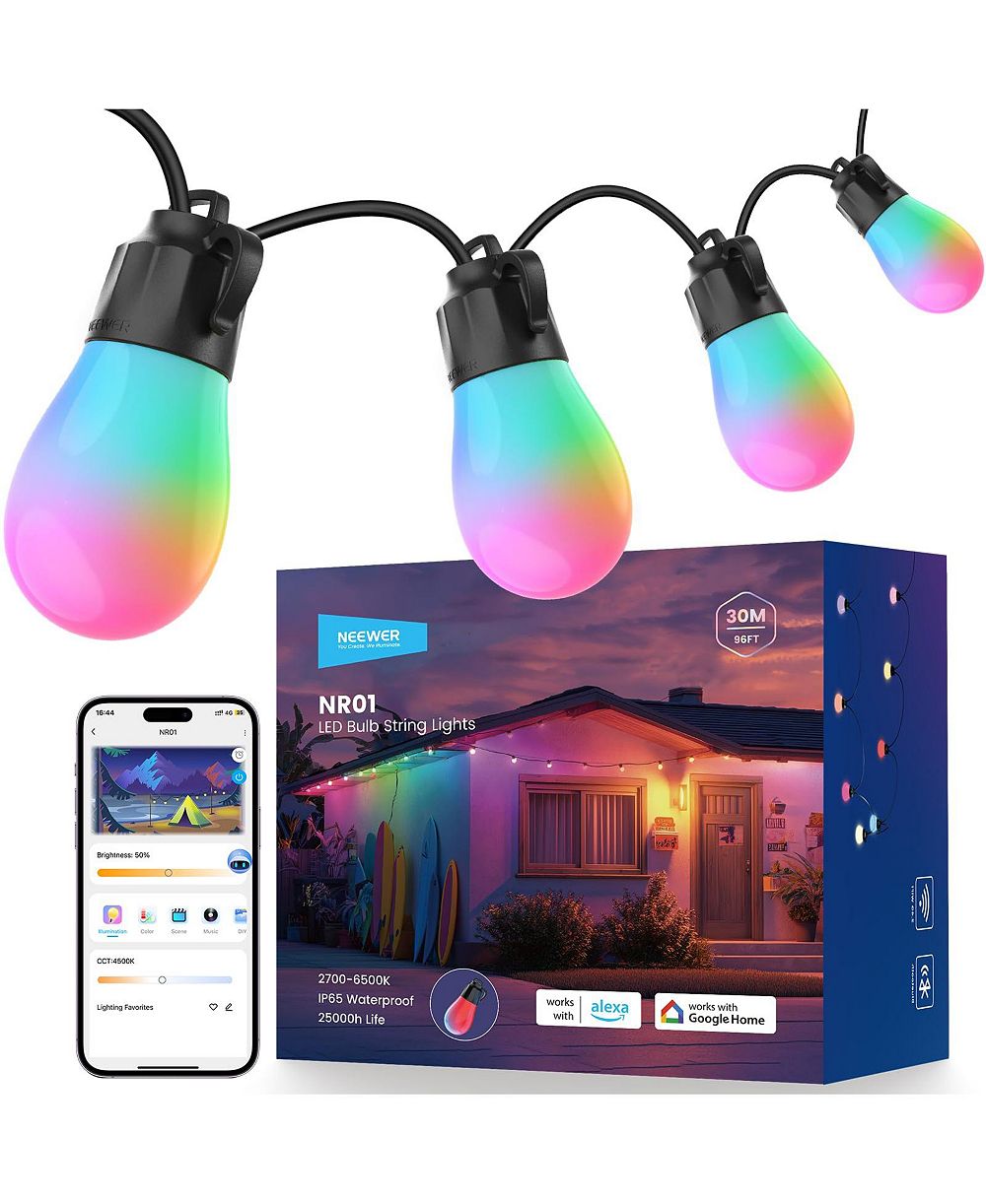 Кольцевая лампа Neewer NR01 с 30 LED для Alexa Google