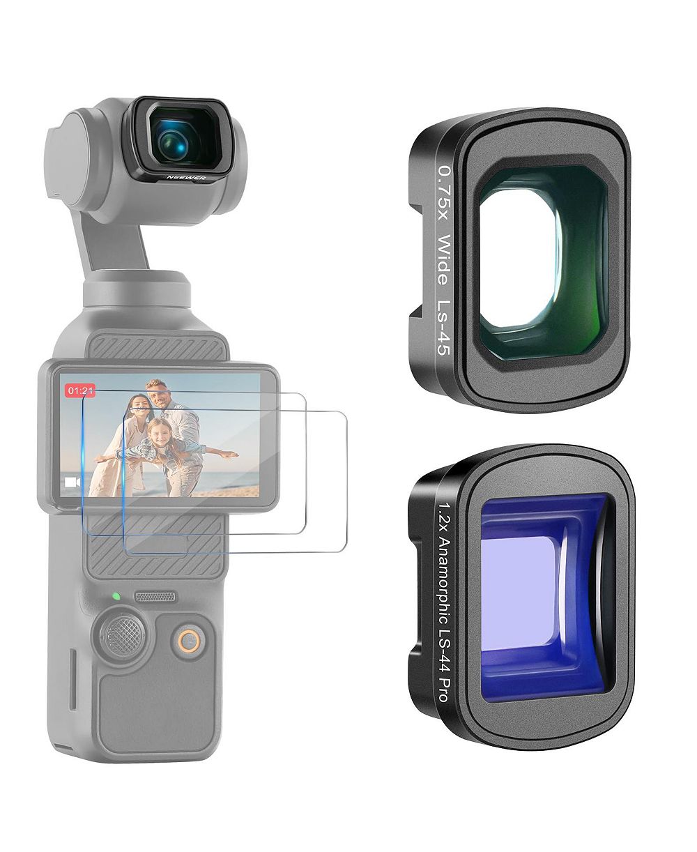Neewer FL-C02 Wide Angle Anamorphic Camera Lens for DJI Osmo Pocket 3