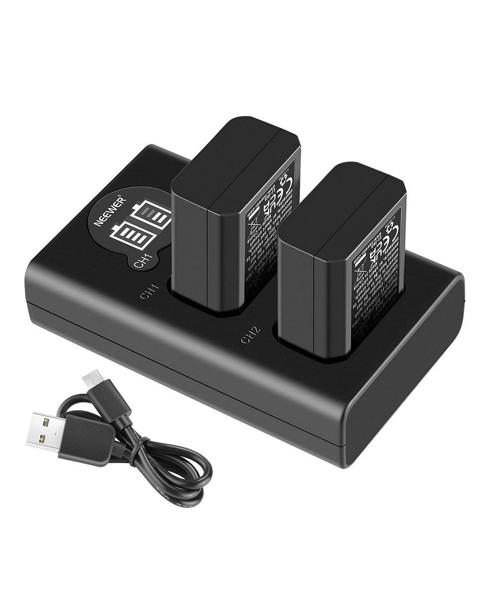 Neewer NP-FW50 1100mAh Type C Camera Battery and Charger for Sony NP-F-Series Devices
