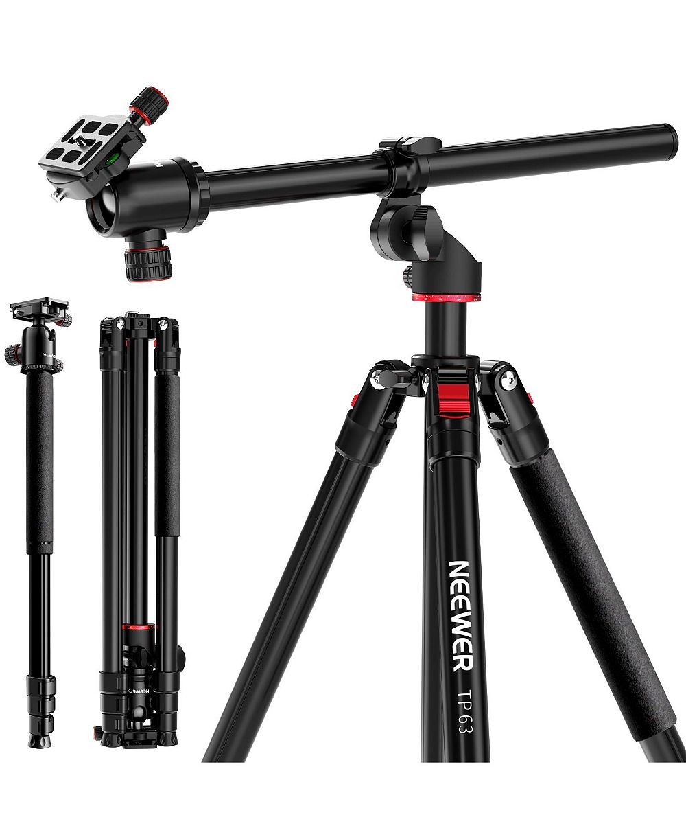 Neewer TP63 Height-Adjustable Travel Camera Tripod