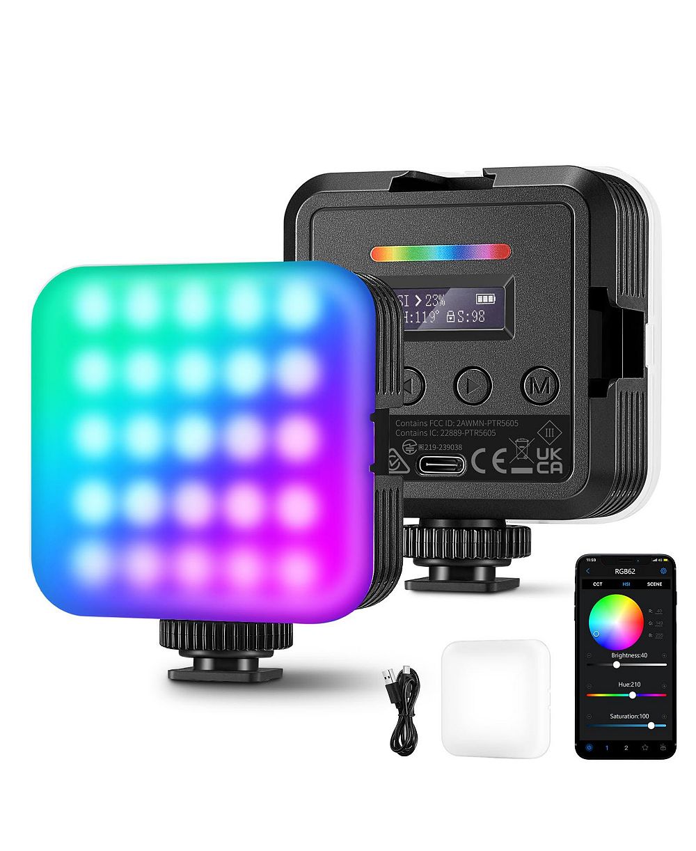 Neewer RGB62 Rechargeable LED Video Light for Cameras