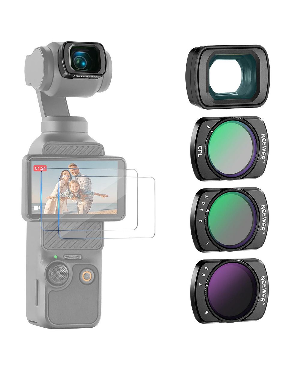 Neewer FL-B15 ND64-512, CPL, 0.75x Camera Lens Accessory for DJI Osmo Pocket 3