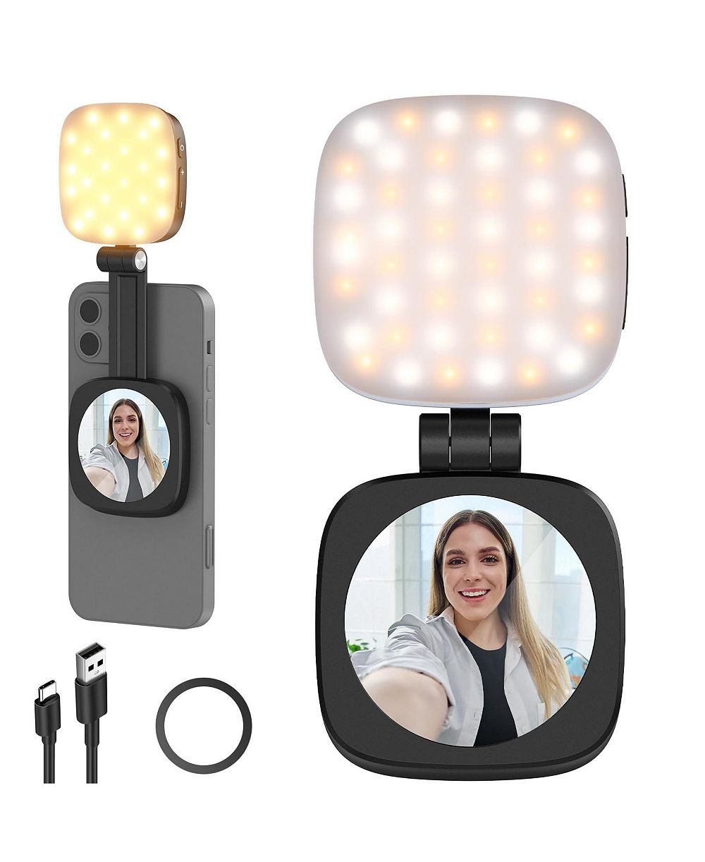 Neewer NL48B Portable Magnetic LED Ring Light for select iPhone models
