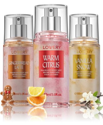 Lovery 3-Pc. Assorted Holiday Body Mist Fragrance Gift Set