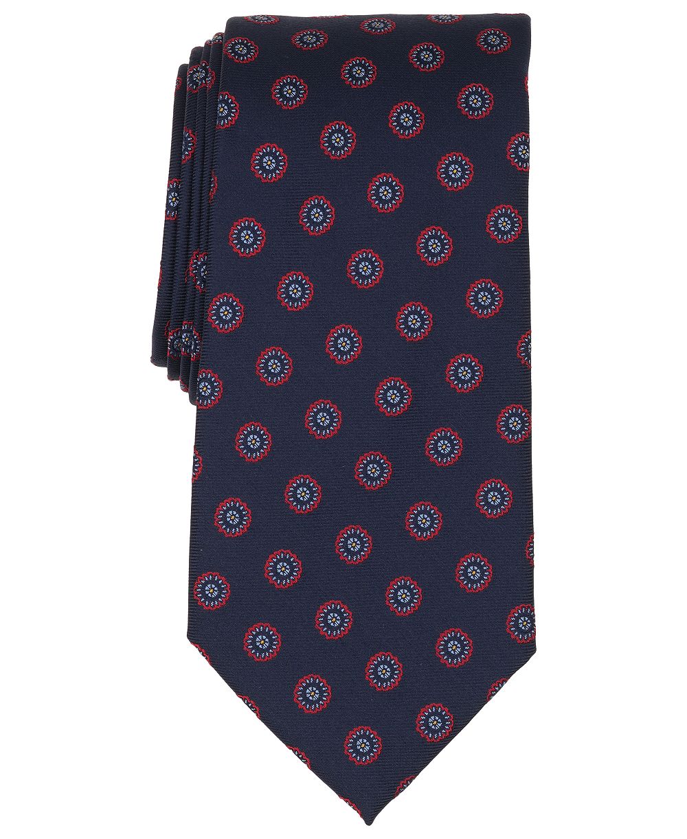 Мужской галстук Brooks Brothers Circle Flower Medallion Classic