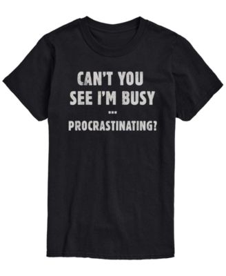 AIRWAVES Men's Busy Procrastinating Short-Sleeve Graphic T-Shirt