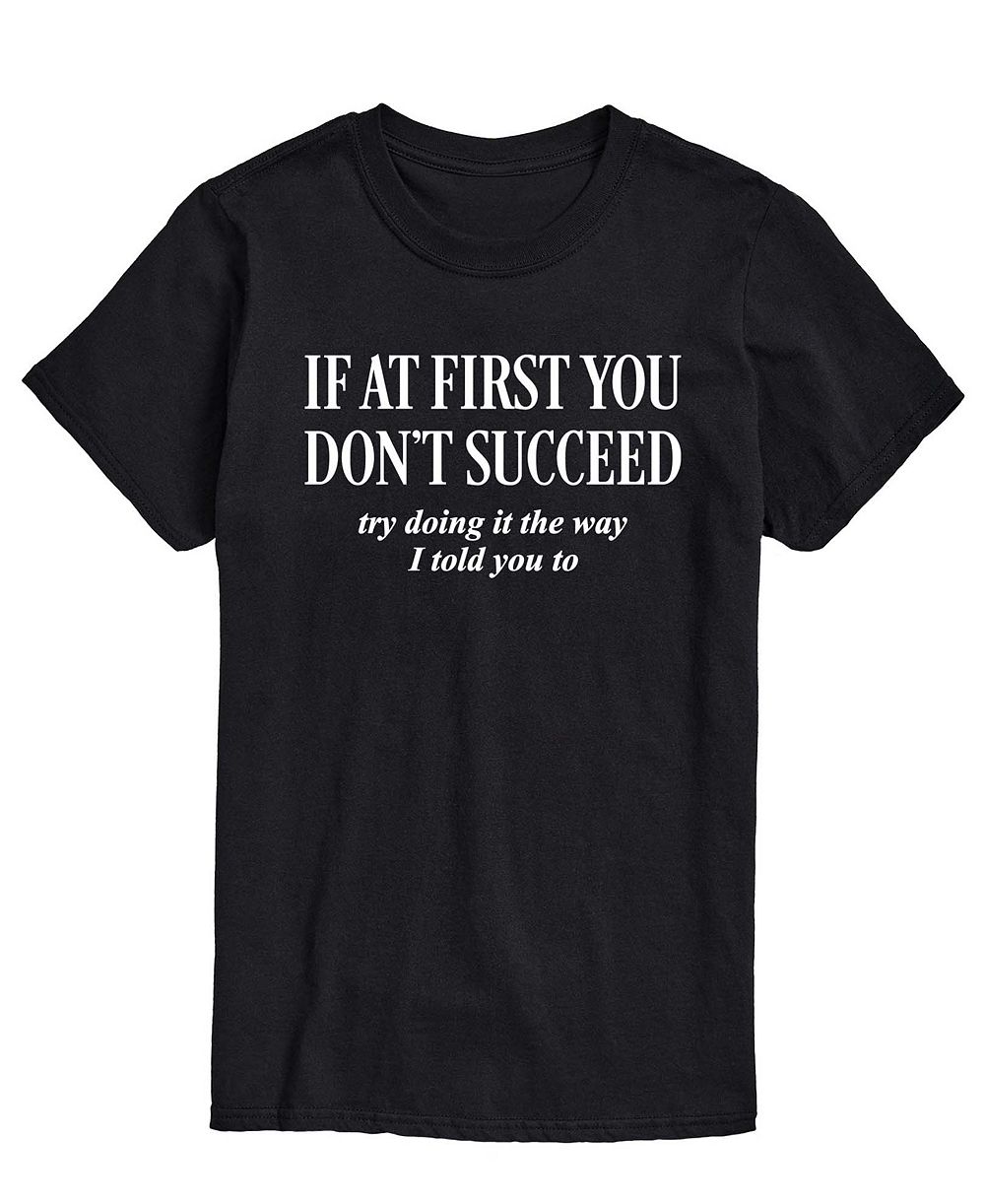 Мужская футболка AIRWAVES If You Don't Succeed Short-Sleeve Graphic