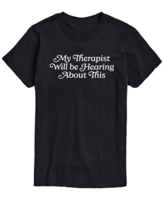 Мужская футболка AIRWAVES Men's Therapist Will Be Hearing About This Short-Sleeve Graphic