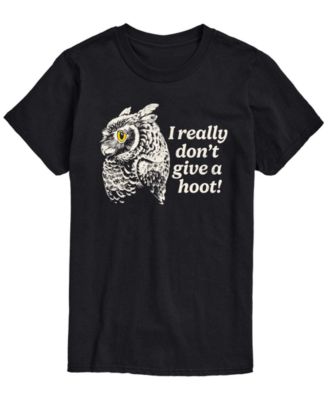 AIRWAVES Men's Don't Give Hoot Owl Short-Sleeve Graphic T-Shirt