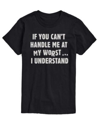 AIRWAVES Men's Can't Handle Me At Worst Short-Sleeve Graphic T-Shirt