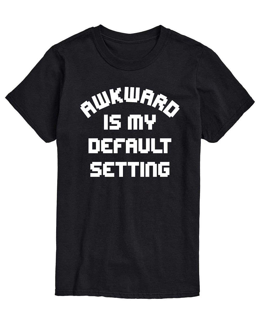 AIRWAVES Мужская футболка с графическим принтом Awkward Is My Default Setting