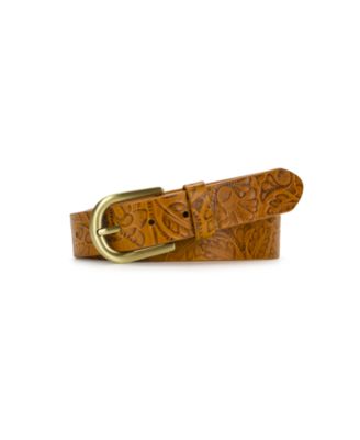 Гибкий кожаный ремень Patricia Nash Vietri Brazilian Supple Tooled