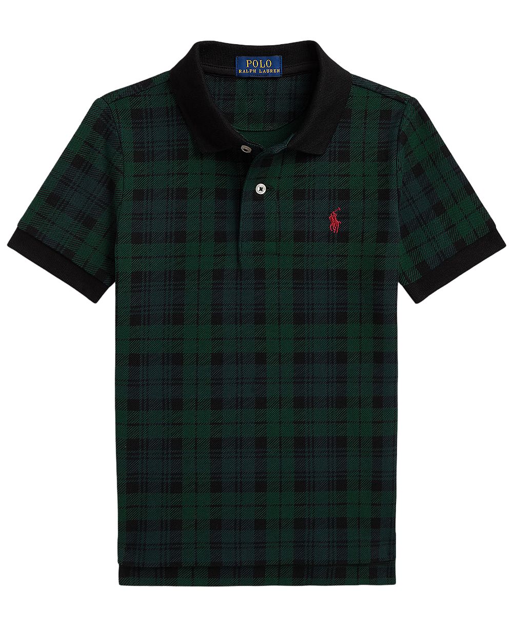 Polo Ralph Lauren Boys' 2T-7 Plaid Short-Sleeve Polo Shirt