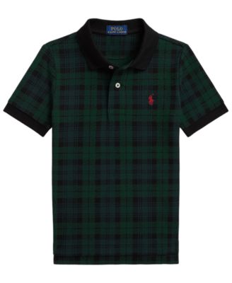 Polo Ralph Lauren Boys' 2T-7 Plaid Short-Sleeve Polo Shirt