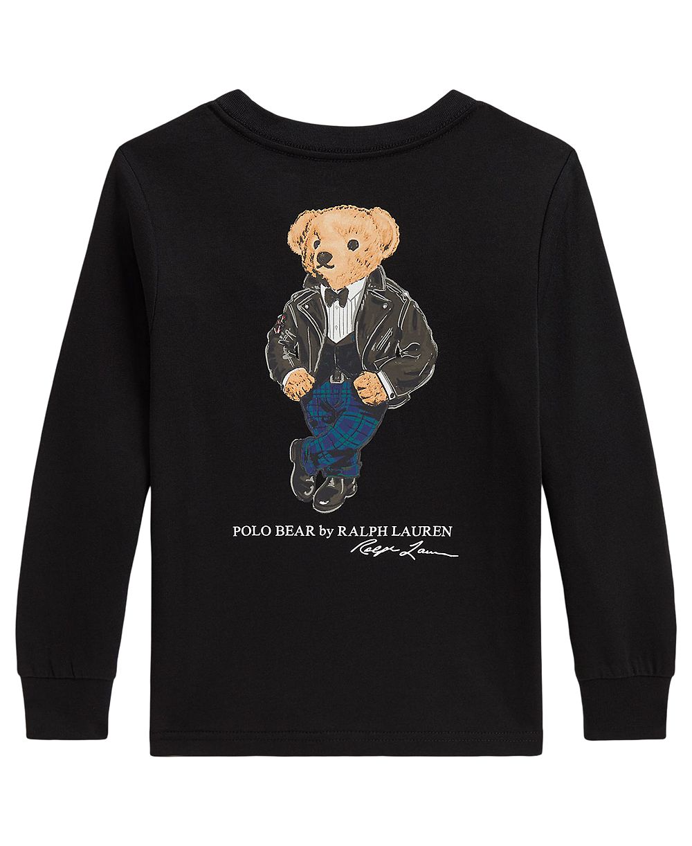 Polo Ralph Lauren детская футболка с длинным рукавом, медвежоно Polo, 2T-7